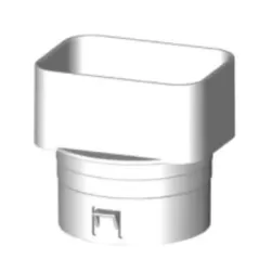 Offset Down Spout Adapter 4"Sdr X 4" Sch 40 X 4" Corrugated 3" X 4" X 4" | 1872AN