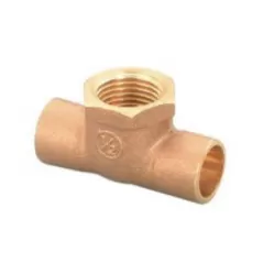 Heel Tee, 3/4" x 1/2" x 3/4" C x F x C Copper | CFCT3412-NL