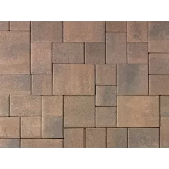 COURTYARD 4PC CREAM BROWN CHARCOAL 127 SF/PALLET 60MM