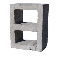 Reg Block, 12" x 8" x 16", Concrete