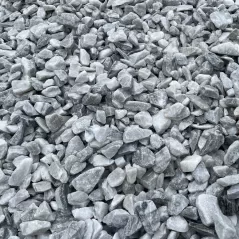 White Marble Gravel, Medium 1/2" - 1-3/4"