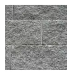 BASALITE GW 4" CAP GREY 80 EA/PAL - TRI-PLANE TAPERED SIDES 4" X 8" X 12"