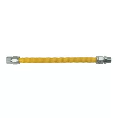 Gas Connector, (ID) 3/4" x (OD) 7/8" x 36" Stainless Steel Yellow Coated, Flex | CSSB21-36