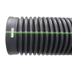 Soil Tight Perf Dual Wall Pipe, 8" x 20' HDPE | 08110020IBDW_alt