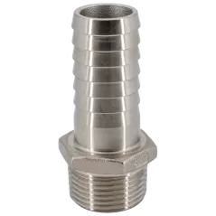 STAINLESS STEEL INSERT X MALE ADAPTER 1-1/4"
