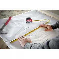 Compact Wide Magnetic Blade Measuring Tape 25' | 48-22-0325