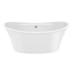 Ariosa 6636 Freestanding Center Drain Bathtub, Acrylic | 106267-000-001-100