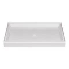 Durabase Rectangular Shower Floor, Fiberglass White | 3460M