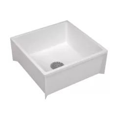 Model 63M Integral Mop Basin, Fiberglass 63MX White 2"or Molded Stone | 63MXK