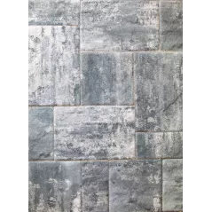NICOLOCK STONE RIDGE GRAPHITE PEARL BLEND - PREMIUM - 110 SF/ PALLET - 240 EA/ PALLET - 10 LR/ PALLET 3-PIECE