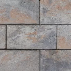 Nicolock Verona Wall Westchester Blend Tumbled - 96 Ea/ Pallet - 3 Ea/ Sf - 8 Lr/ Pallet 4" X 12" X 8" |  VER WEST