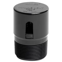 In-Line Air Admittance Trap Vent, 1-1/2" NPT ABS | 39012