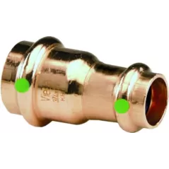 Reducing Coupling, 2" x 1-1/4" Press x Press Copper ProPress | 22328