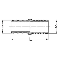 Adapter, 1" x 1" Crimp x PB Copper PureFlow | 46156