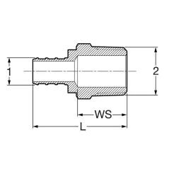 Adapter 1/2" PEX Crimp X 1/2" MPT | 46321