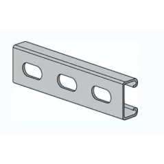 Elongated Hole Channel, 1-5/8" X 13/16" X 14 Ga | 2400602831