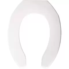 Open Front Toilet Seat, Plastic White | 7B1055000