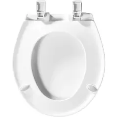 Slow-Close Toilet Seat, Plastic White | 7B200E4000