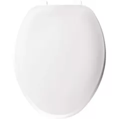 Beneke Residential Toilet Seat, Molded Wood White Cfwc Elongated Paint | EM30TM