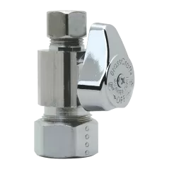 1-Piece Turn Angle Stop Brass 5/8" x 3/8" Compression x Compression | G2CR14X C