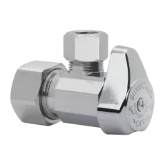 1-Piece Turn Angle Valve 1/2" x 3/8" Compression x Compression | G2CR19X C