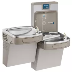 ezH2O Enhanced Bottle Filling Station, Stainless Steel Bi-Level | LZSTL8WSLP
