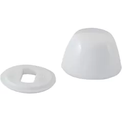 Round Cap, Plastic White, W/Washer Closet | 40035