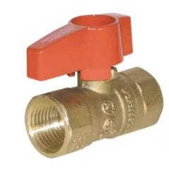 2-Piece Gas Ball Valve Brass 1/2" FIP x FIP | 58LGA3N