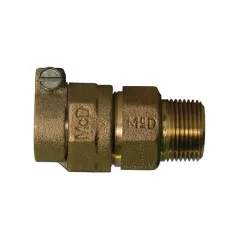 Straight Coupler 1" Lead Free Brass, PEP Compression x MNPT | 5142-123