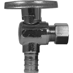 Angle Stop 1/2" x 3/8" lead Free Brass, PEX x OD CP Quarter Turn | 5421-236