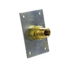 Special Termination Plate With Fitting, 1/2" x 3/8" MNPT x FNPT Brass PFST | PFST-12