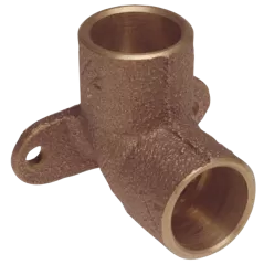 CAST COPPER DROP EAR 90 ELBOW CXC LEAD FREE 1/2" | B073550