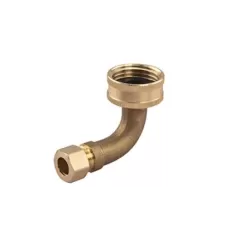 Dishwasher Elbow Connector, LF EL 3/8" X 3/4" FHT | 637B23HWP