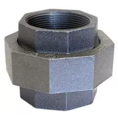 Domestic Union, 1" F x F Ductile Iron Black | 312822125
