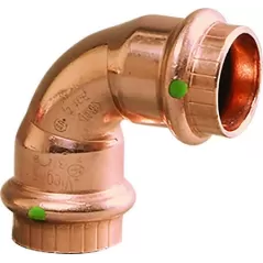 90 Degrees Elbow, 1-1/4" x 1-1/4" Press x Press Copper ProPress | 77032