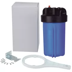 WATTS FULL FLOW FILTER HOUSING W/ BRACKET 1" FPT 10"