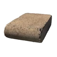 Bullnose Tread, Hickory, Weathered Concrete