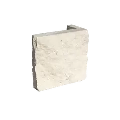 Cream Limestone Chop STB, Thin Veneer Corners, 4", 6", 8", 100 sq. ft./pallet