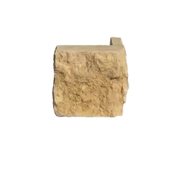 Nicotine Limestone Chop STB, Thin Veneer Corners, 4", 6", 8", 100 sq. ft./pallet