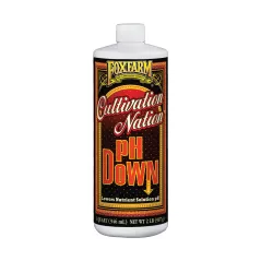 FoxFarm Cultivation Nation&reg; pH DOWN, 1 qt, case of 12