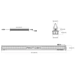 PHOTOBIO TX2 LED, 800W, 200-480V S5, (10' 208-240V Cord)