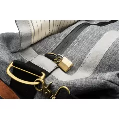 Revelry Supply The Around-Towner Medium Duffle, Crosshatch Grey