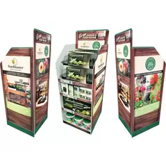 Gaia Green & SunBlaster Free-Standing Displayer, (with product)