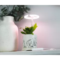 SunBlaster Halo 360 LED Plant Light, w/ USB Adaptor and Timer
