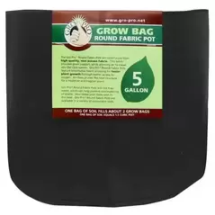 Gro Pro Premium Round Fabric Pot 5 Gallon (110/Cs)