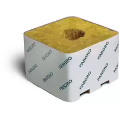 Grodan Pargro Jumbo, 6 x 6 x 4, w/Hole, Case of 64