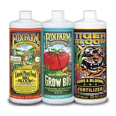 FoxFarm Hydro Formula Nutrients Trio, 3 qts