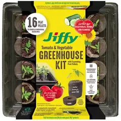 Jiffy 50mm Greenhouse 16 w/ Superthrive Labels
