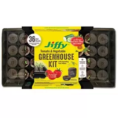 Jiffy 50mm Greenhouse 36 w/ Superthrive Labels