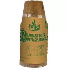 PlantBest 2.50" Biodegradable Coconut Coir Pot - 12 Pk